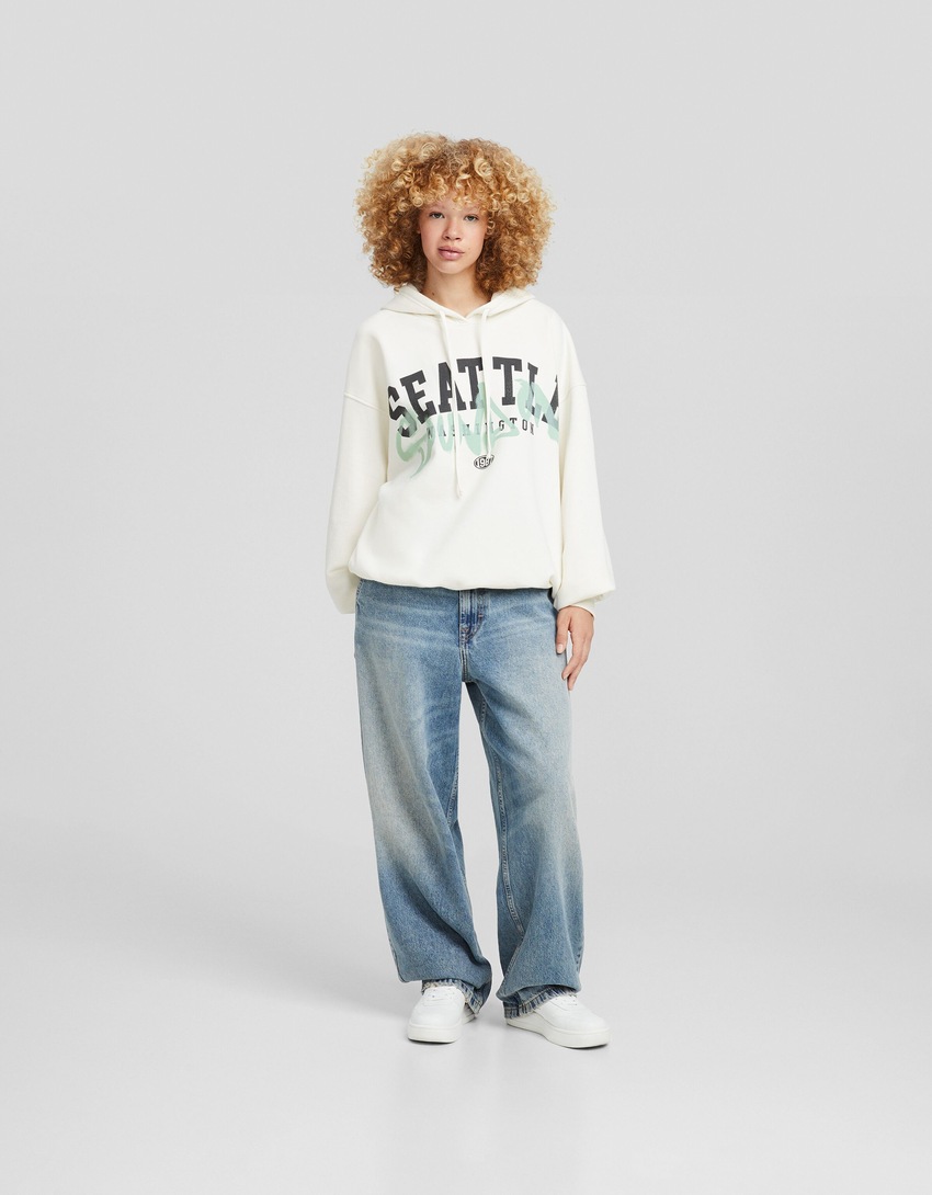 Moletom oversized estampado
