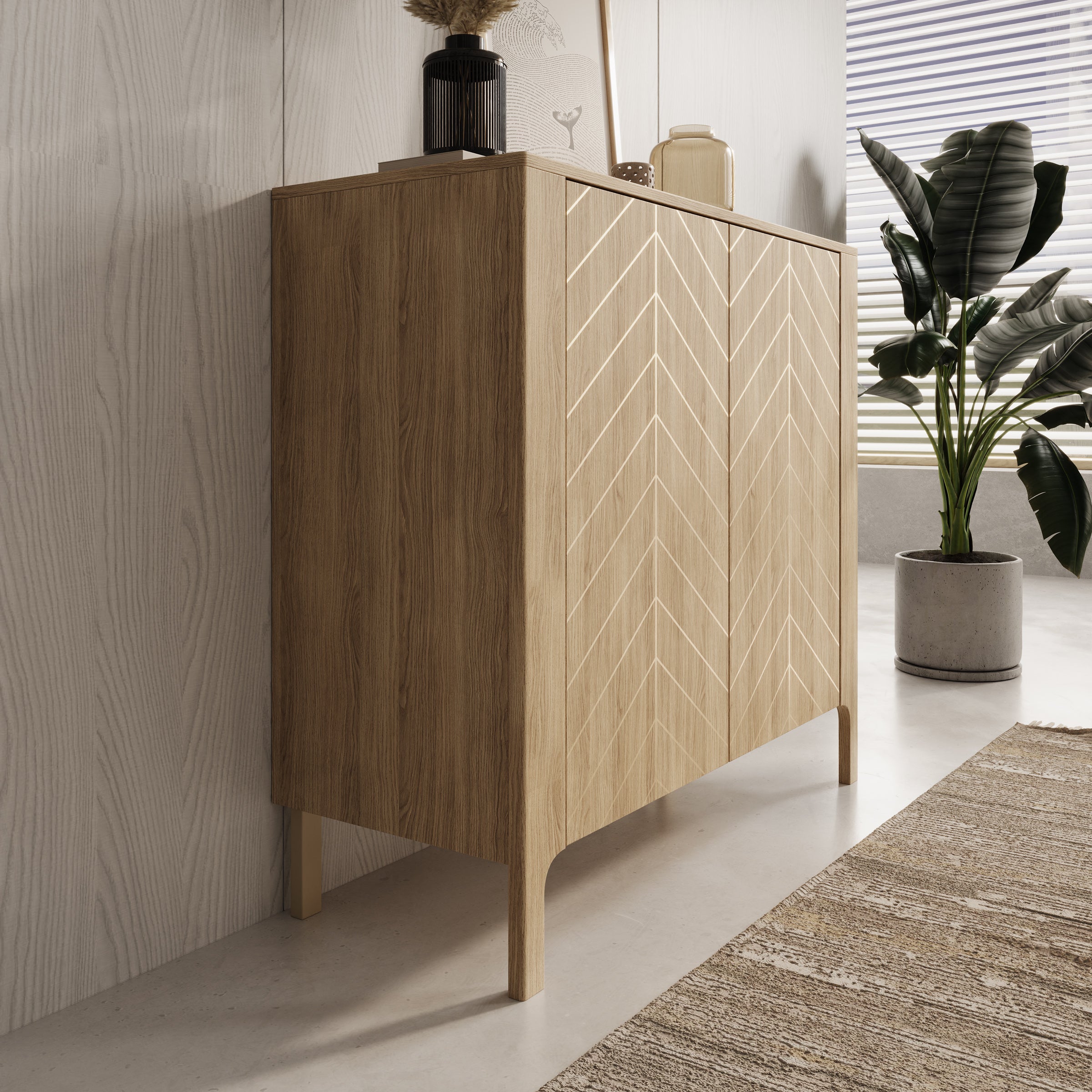 Montera - Dressoir - Eikenpatroon - 103x41x96 cm