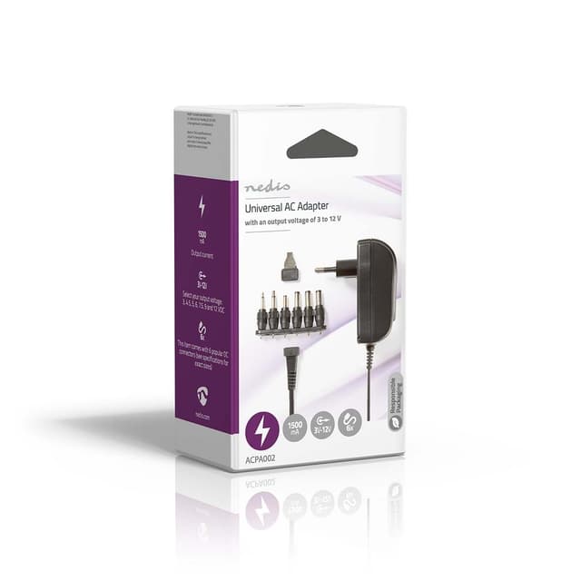 Nedis Universal AC Power Adapter | 18 W | 3