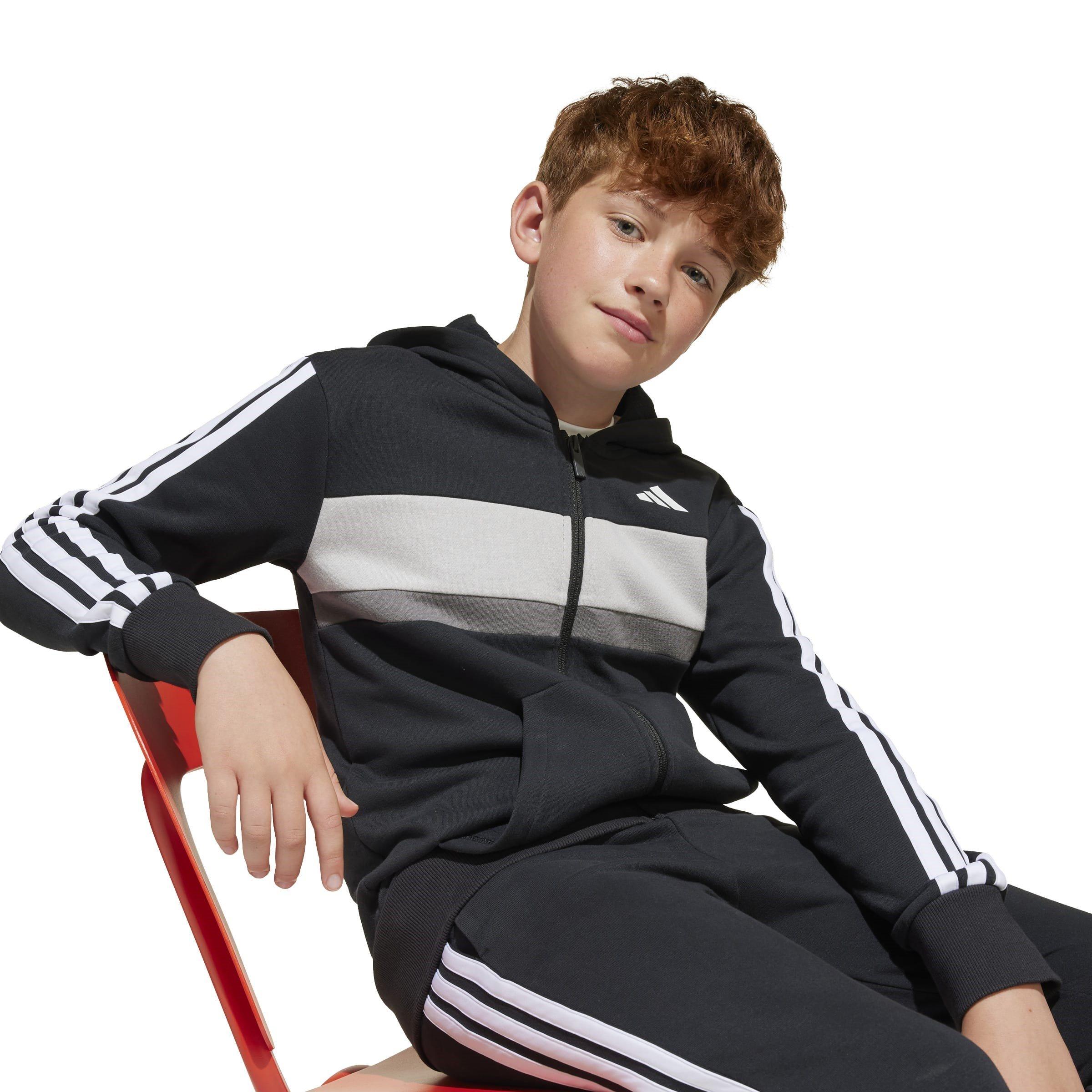 adidas 3S Tiberio Fleece Tracksuit Juniors