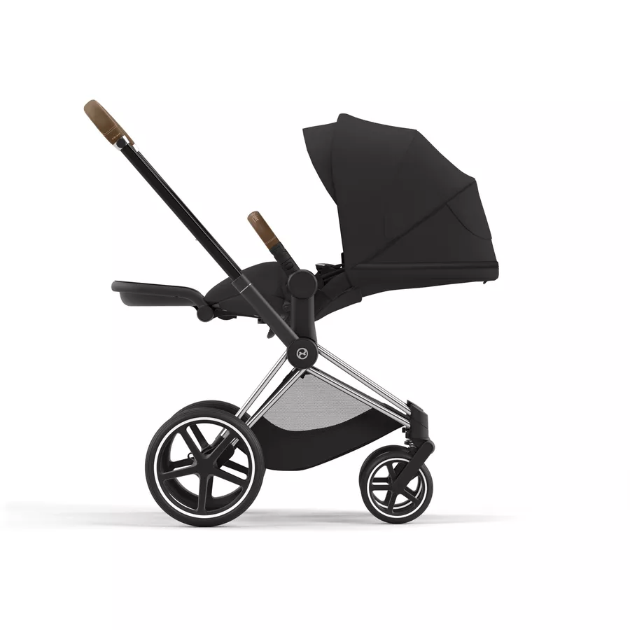 cybex PLATINUM Kombikinderwagen New Priam Chrome Brown Sepia Black