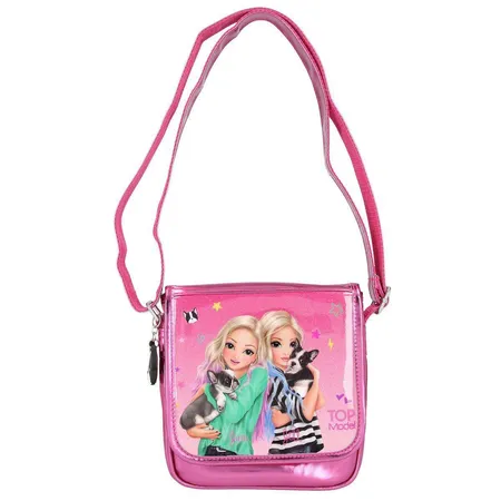 Depesche TOPModel kleine Umhängetasche Friends Hund Pink