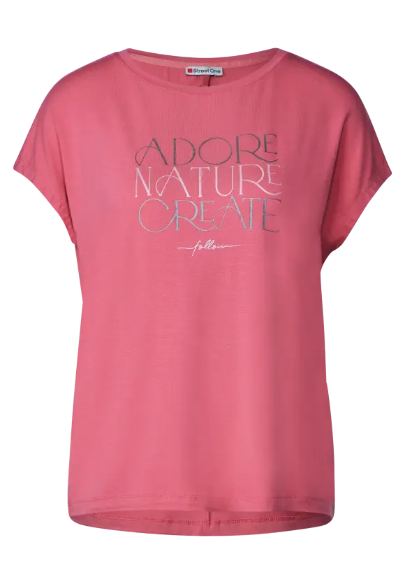 T-Shirt mit Wording - legend rose