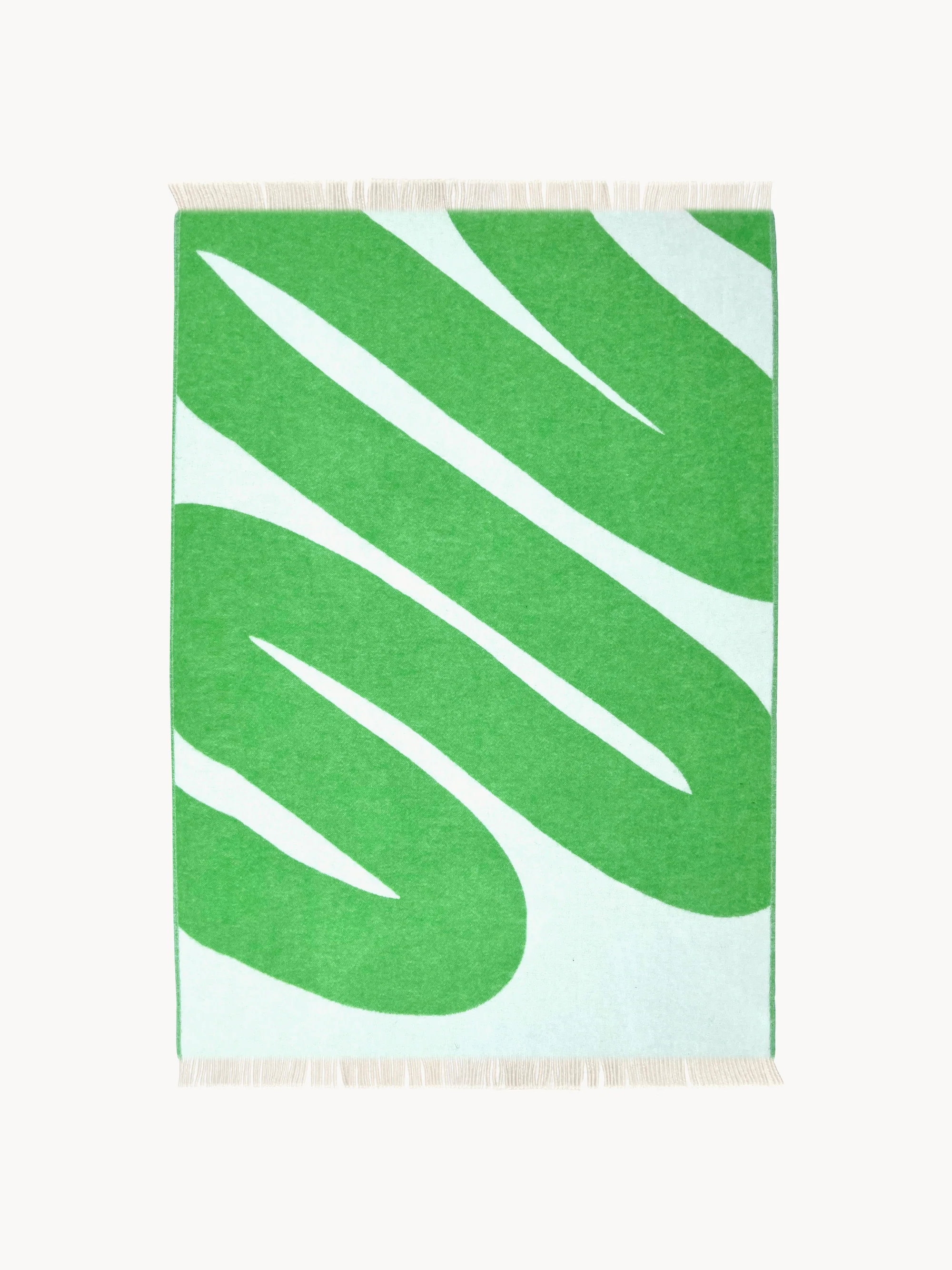 Wollen plaid Swirl met zigzagpatroon