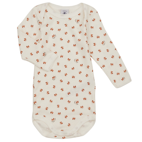 Petit Bateau - BODY US ML RENARD PACK X3 - Blanc / Bleu