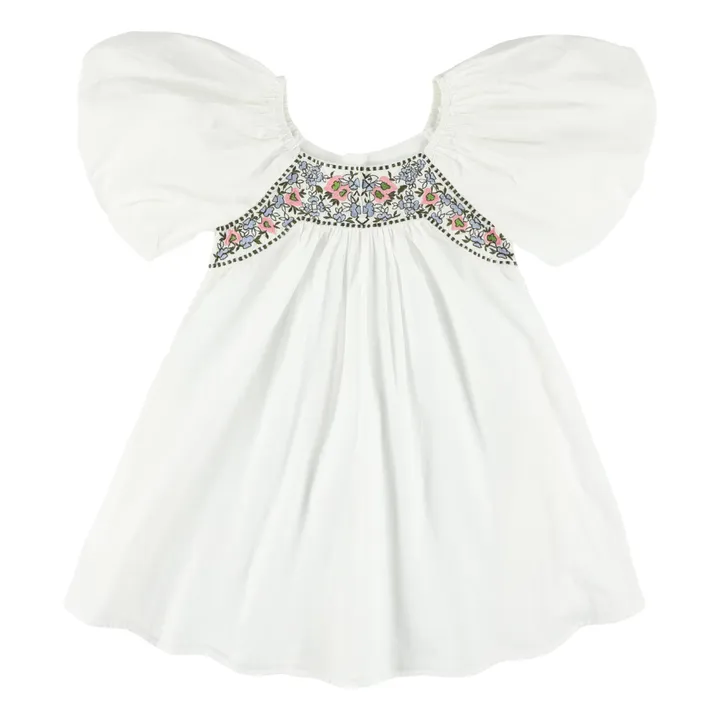 Simple Kids Robe Gula Popeline | Blanc