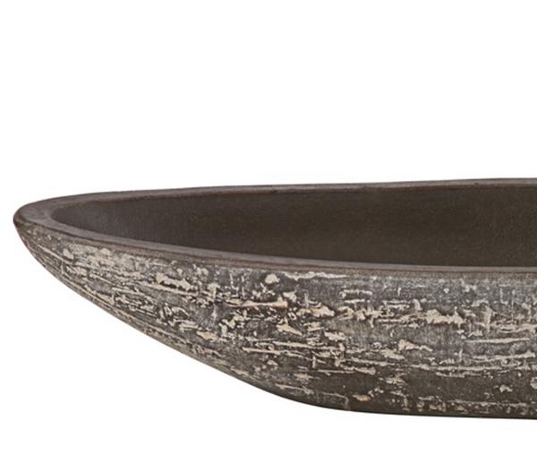 Dehner Keramik-Jardiniere Kenia, oval, braun