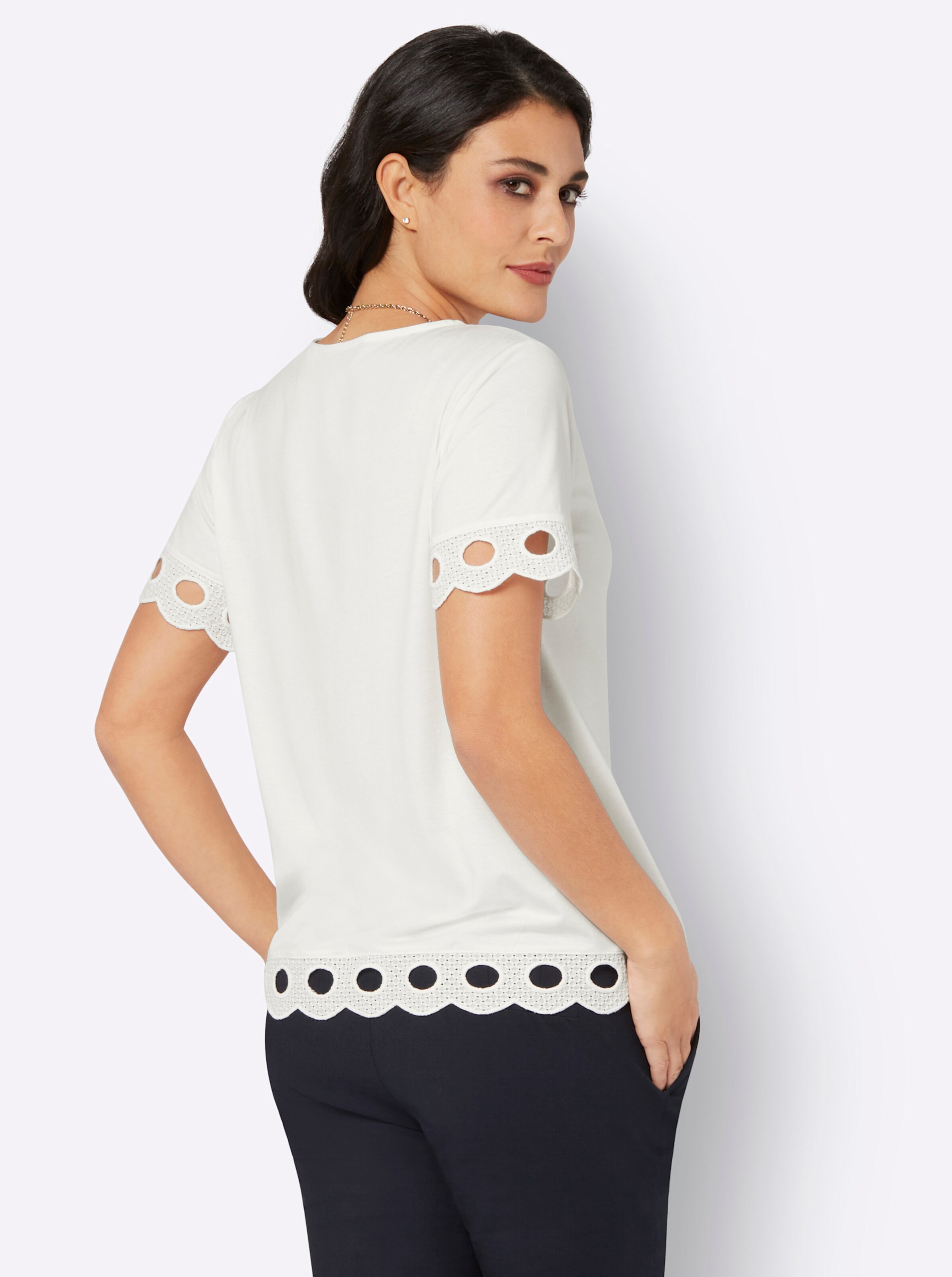 Shirt in ecru