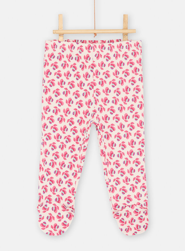 Pyjama rose clair à motif chat fille