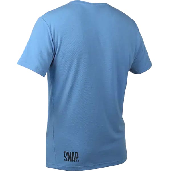 T-shirt escalade SNAP TECHNICAL MERINO T-SHIRT SS STEEL BLUE