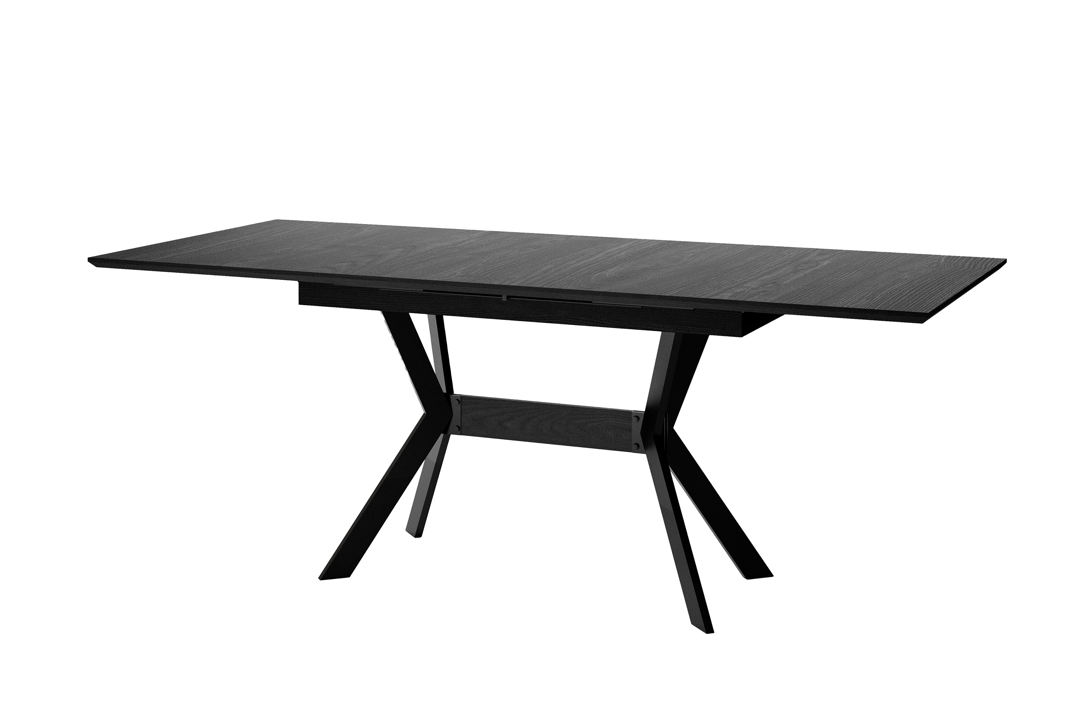 byLIVING Esstisch BREMEN, Breite 160 cm, mit Auszug 200 cm, schwarz