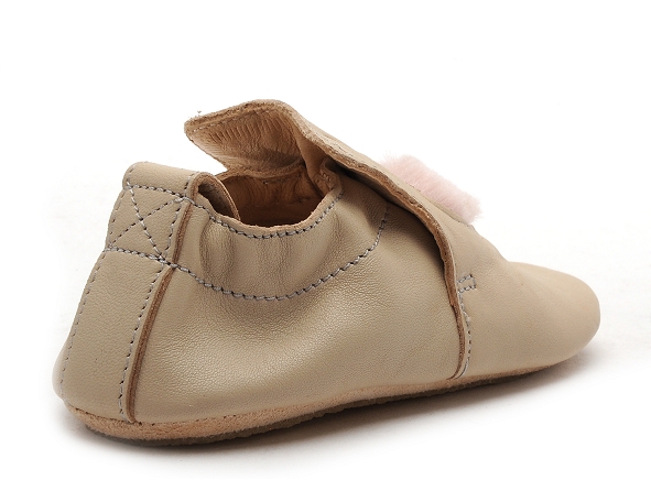 Easy peasy chaussons bebe blu blu coeur beige