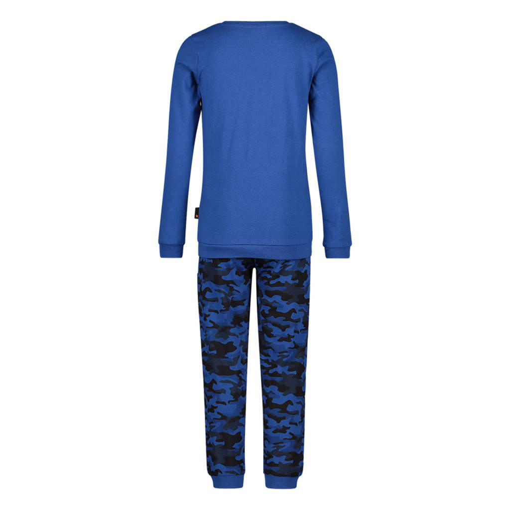 Orange Stars pyjama met printopdruk blauw