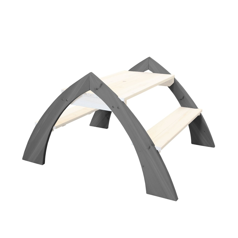 Axi kylo xl table pique nique enfant en bois gris & blanc