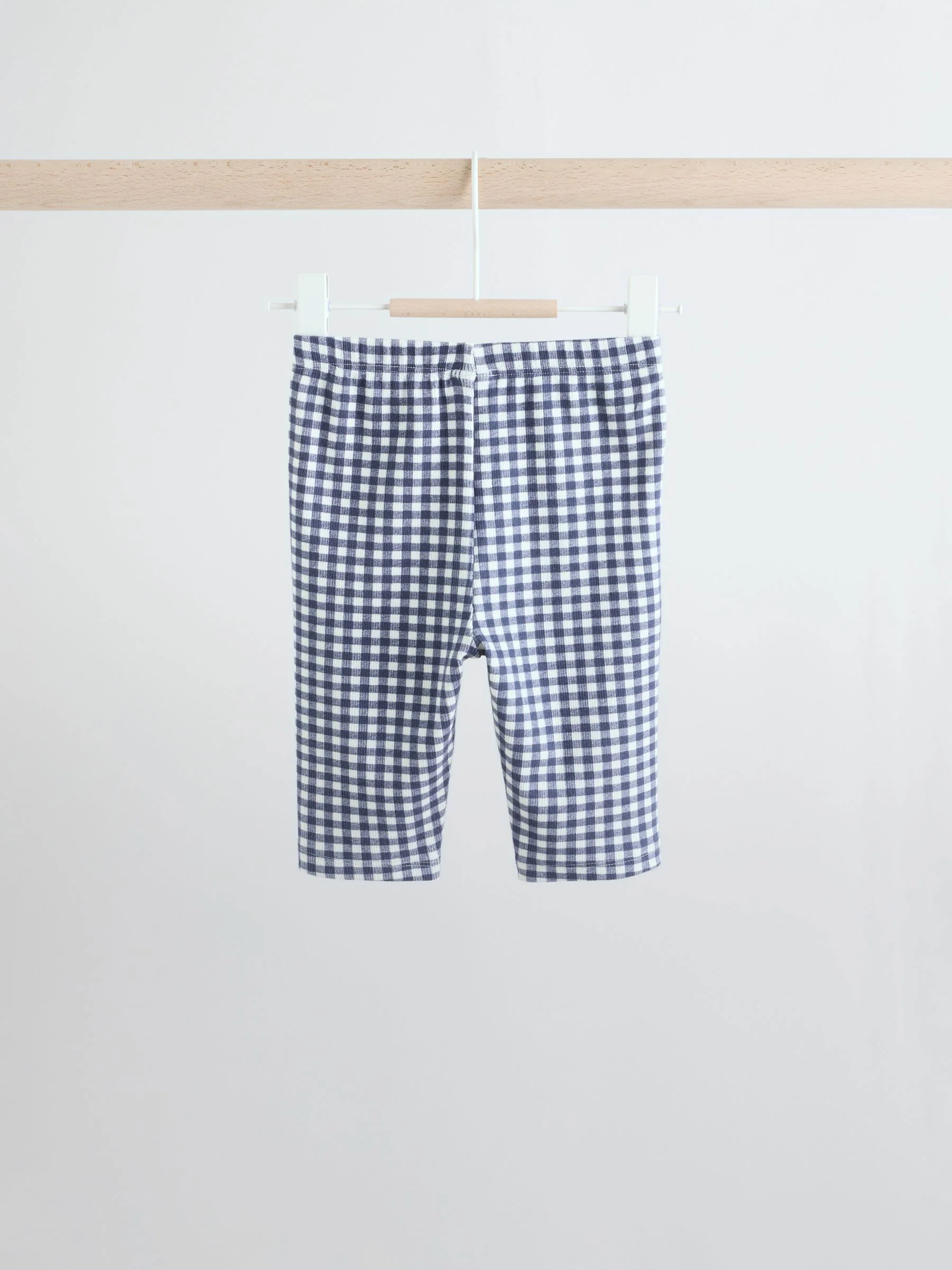 Geel/blauw met gingham - Baby set van top met Lange mouwen en Leggings 2 Pieces (0mnd -2jr)