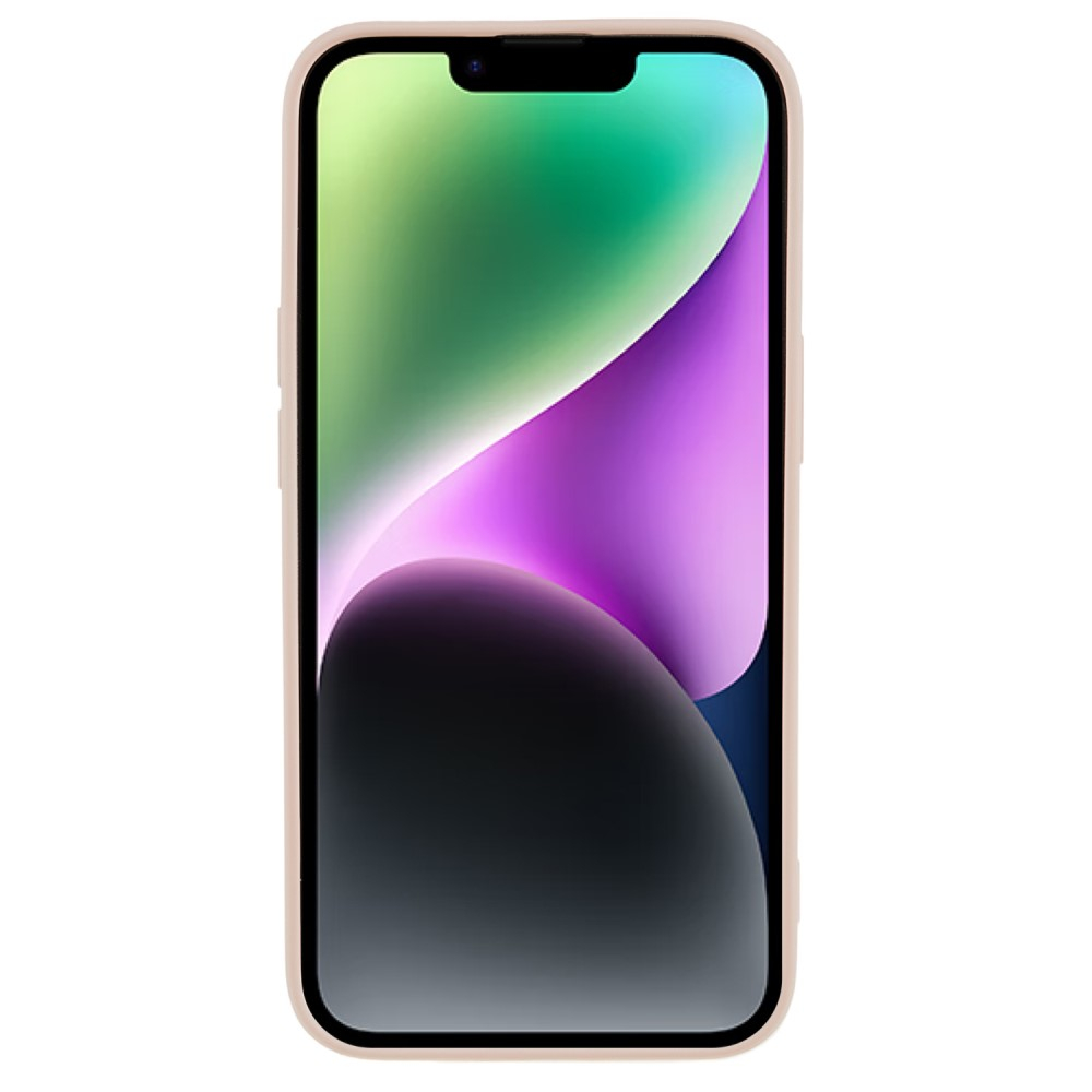iPhone 14 Gummi Case Hülle mit Kameraschutz - Rosa (Matt)