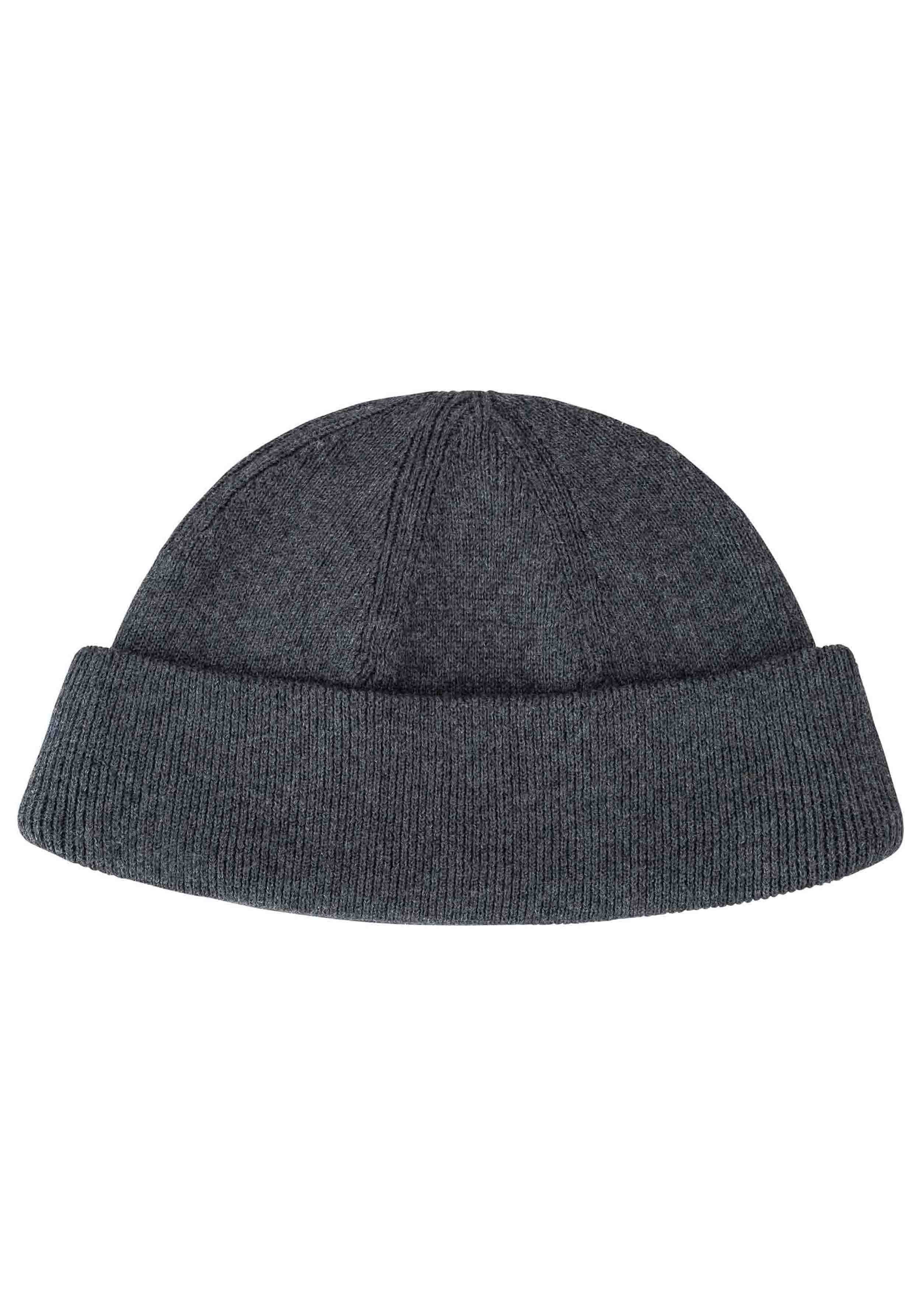 Mela Kurze Feinstrickmütze Lesh Anthrazit Melange