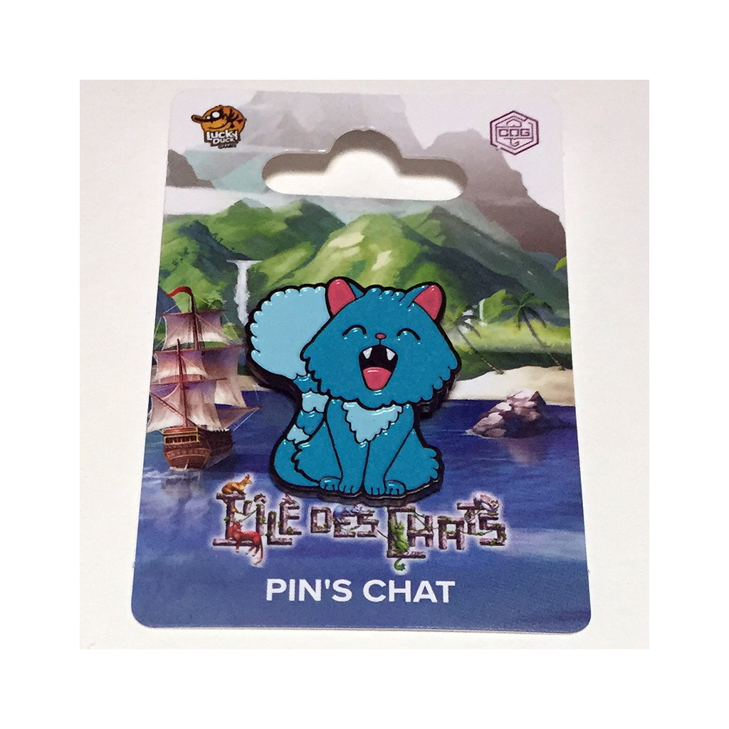 L'Île des Chats - Pin's bleu