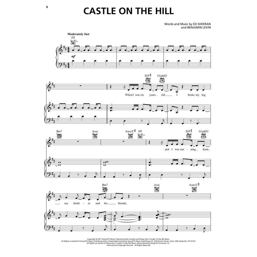 Hal Leonard - Ed Sheeran ÷ (Divide) PVG songbook