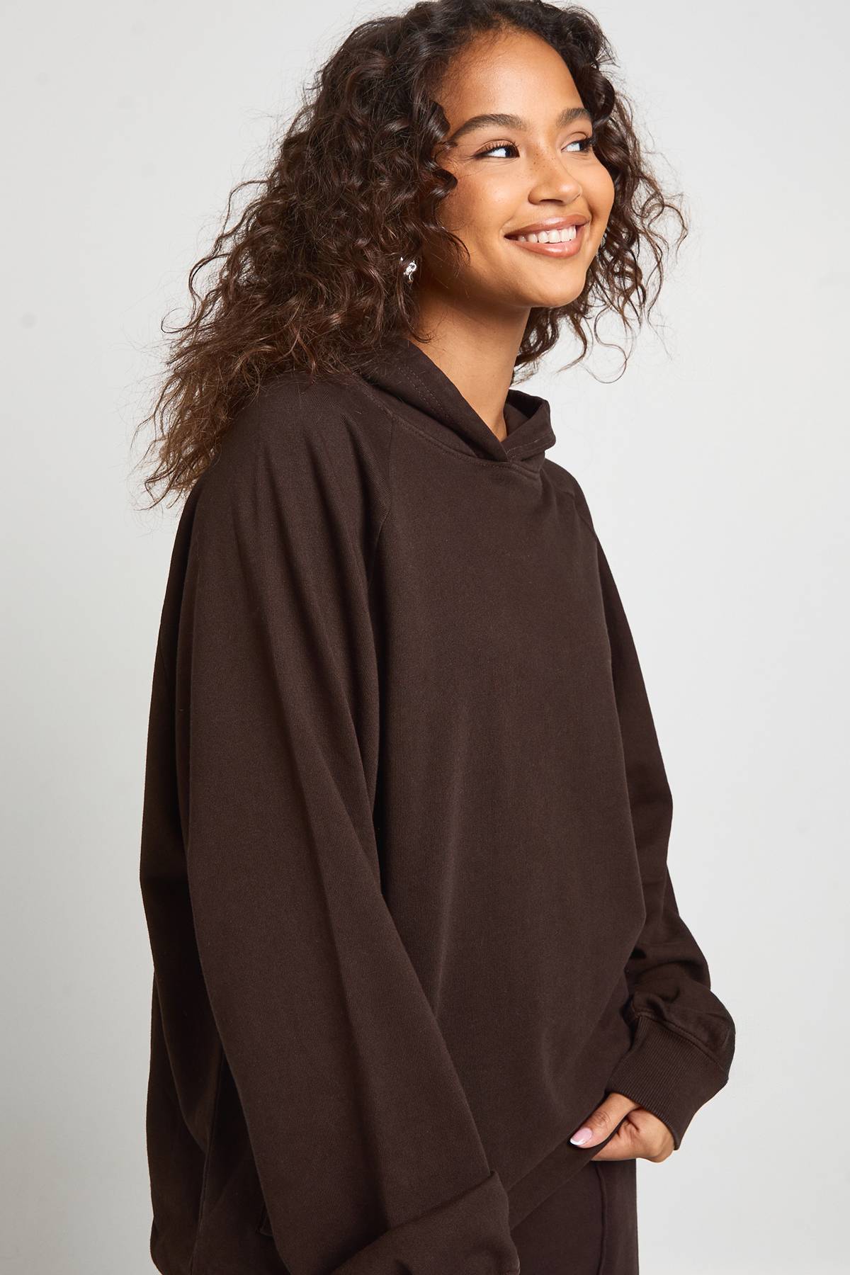 boohoo Sweat à Casynthétiqueche Oversize avec Coutures Raglan Délavé