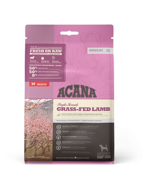 Acana Singles Grass-Fed Lamb Lam&Appel - Hondenvoer