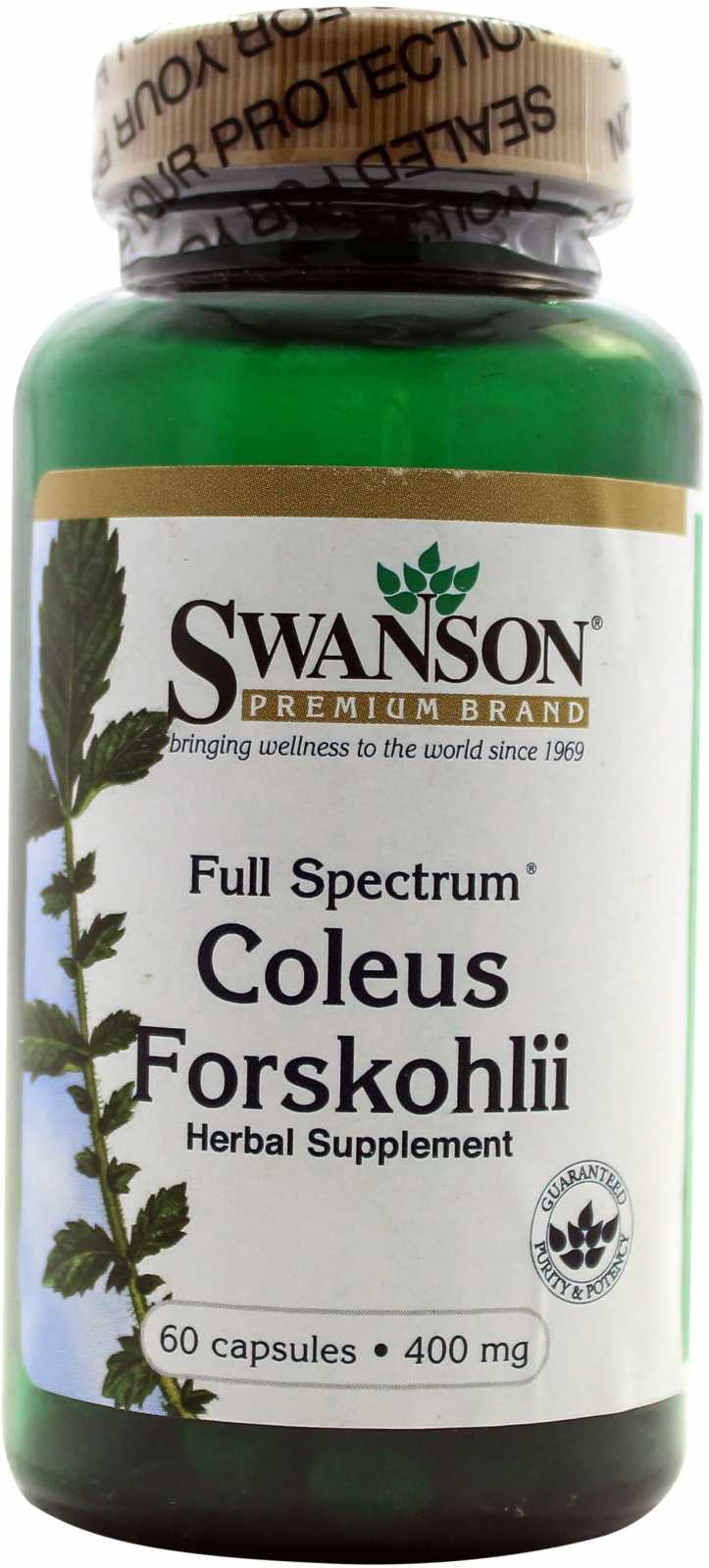 Swanson Coleus Forskohlii Espectro Completo 400 mg 60 cápsulas