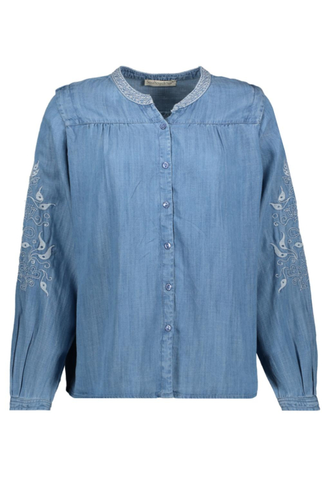 Soultouch blauwe dames blouse