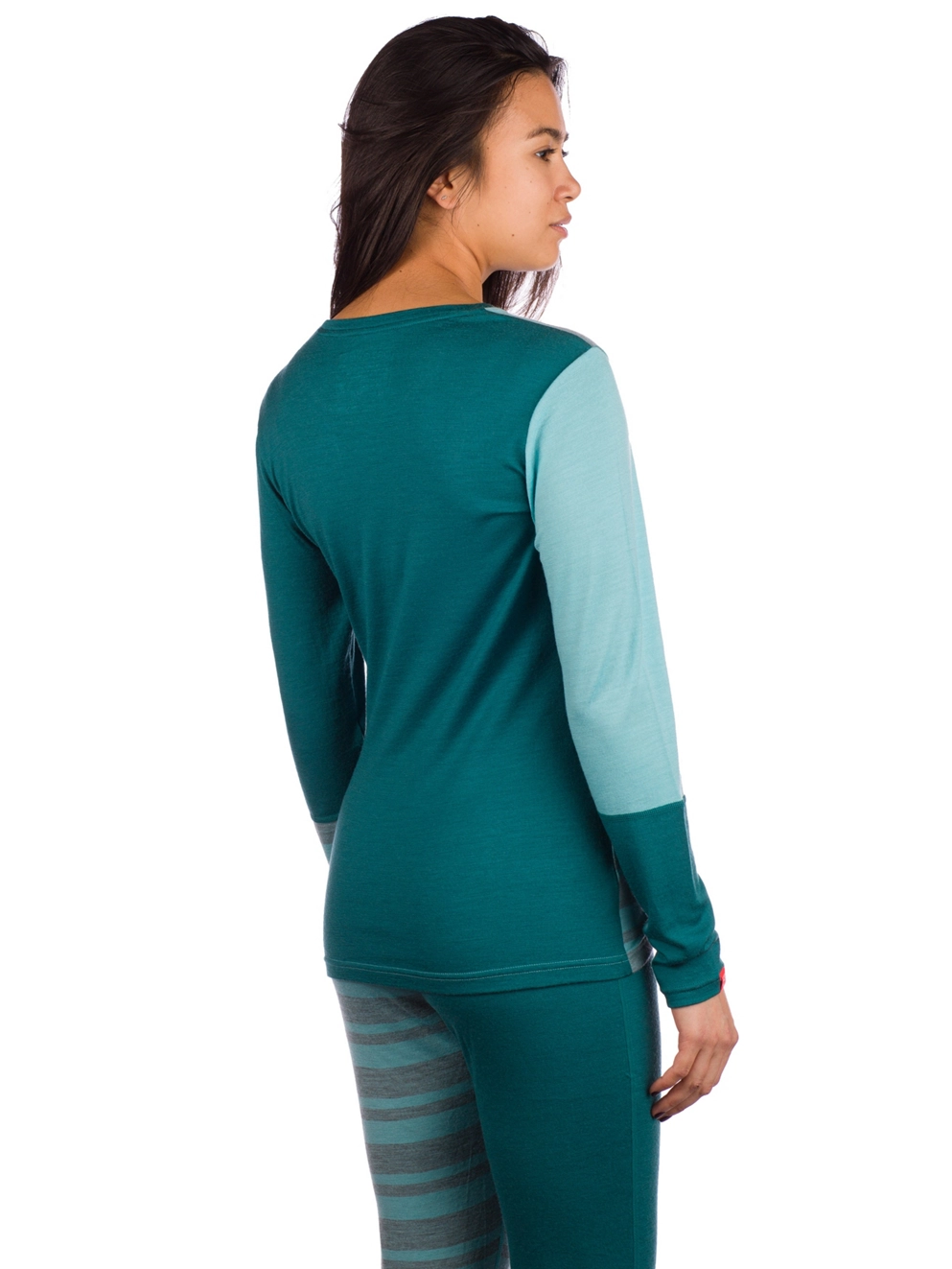 Ortovox 185 Rock 'N' Wool Base Layer Top ice waterfall