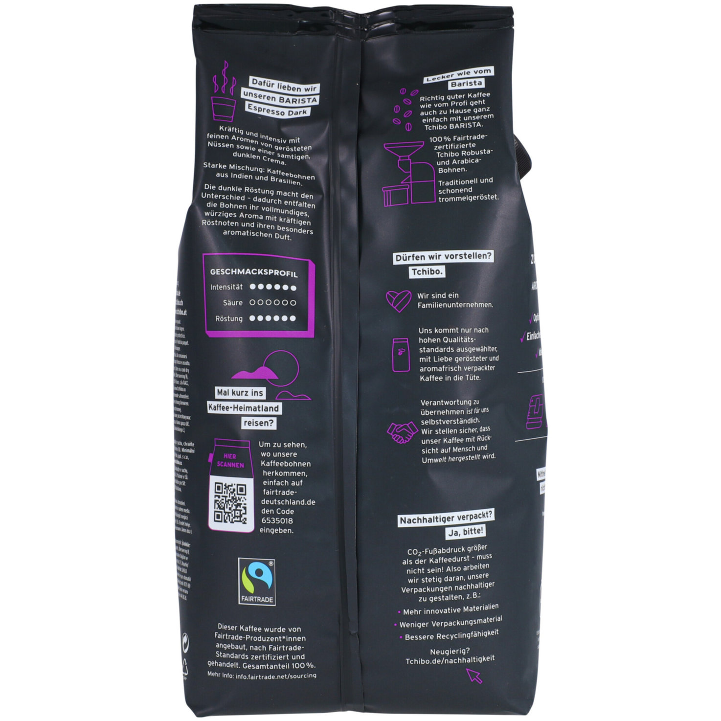 Tchibo Barista Espresso Dark Fairtrade Bohnenkaffee