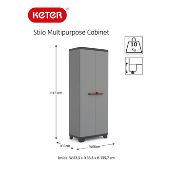 Keter multi functionele opbergkast Stilo
