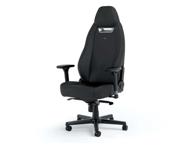 Noblechairs LEGEND - Spillestol - ergonomisk - armstøtter - T-formet - vippe - højteknologisk PU, high-tech falsk læder - sort