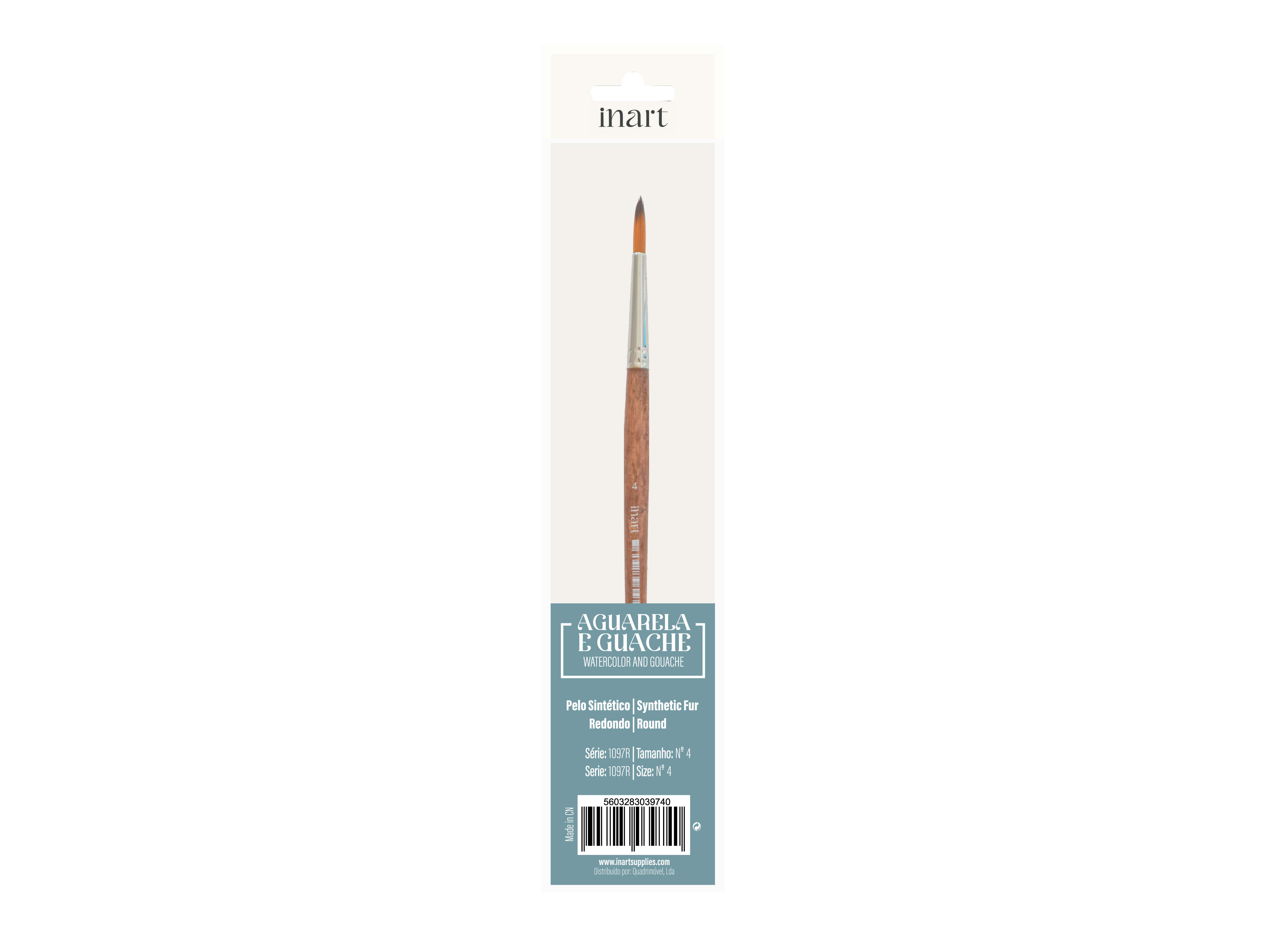 PINCEL SINTETICO INART REDONDO Nº4