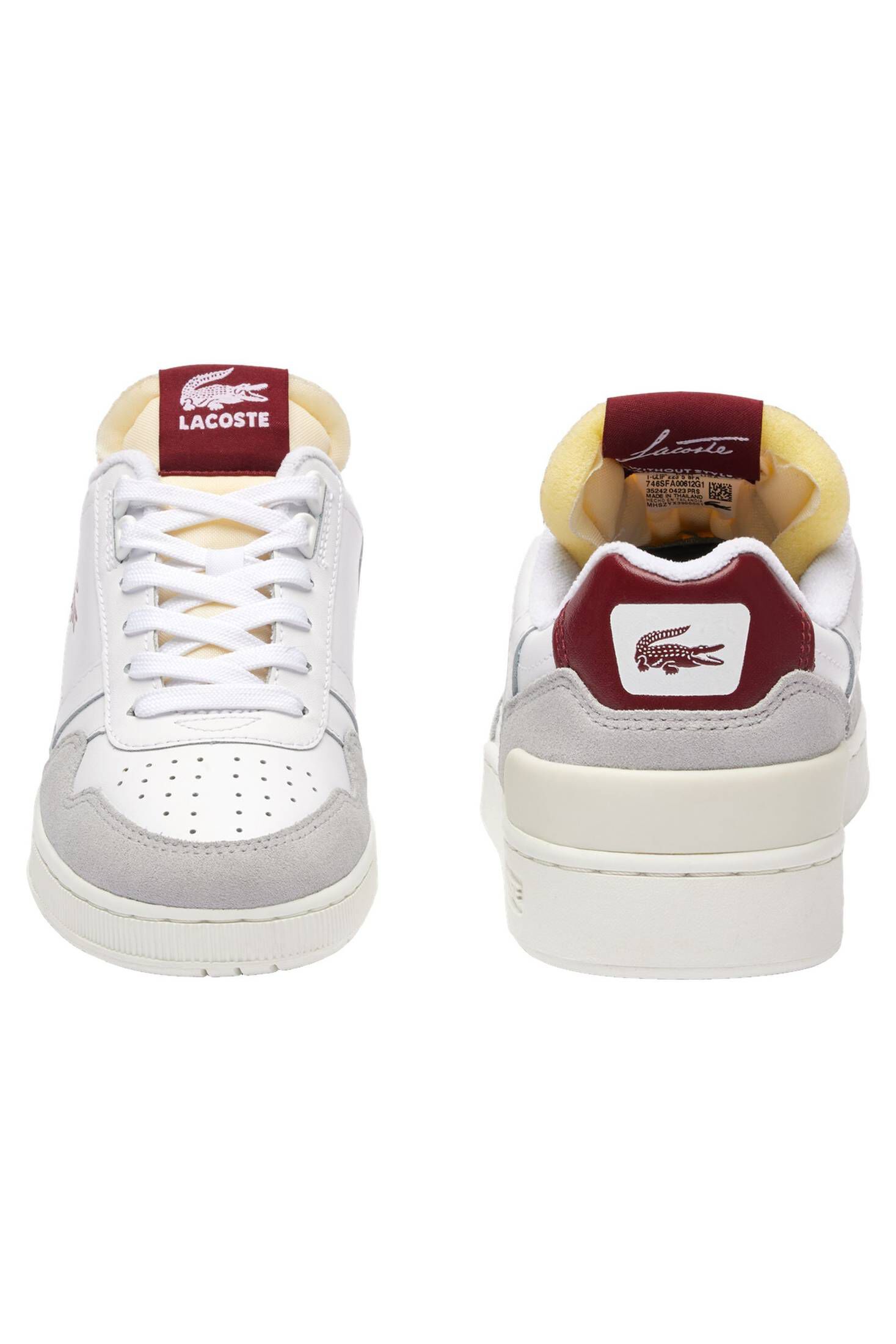 Lacoste| Damen Sneaker T-CLIP LEATHER COLOR POP