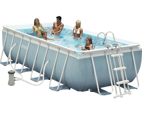 Marimex Frame Zwembad, Ø 400 cm, 200 x 400 x 100 cm, 6800 l, blauw, inclusief filtersysteem, aansluitslang, ladder.
