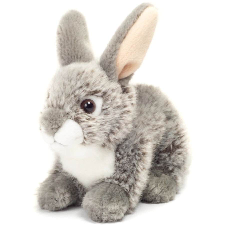 Teddy HERMANN® Hase sitzend grau 18 cm