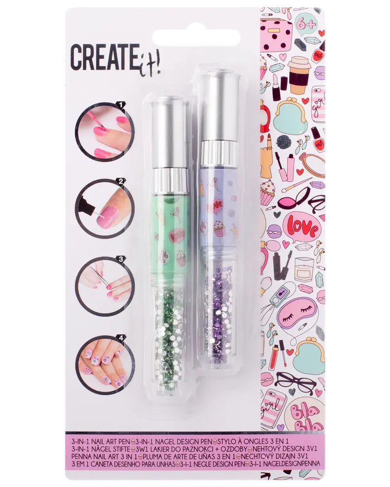 CREATEit Nail art pen 2 stk. - assorterede varianter