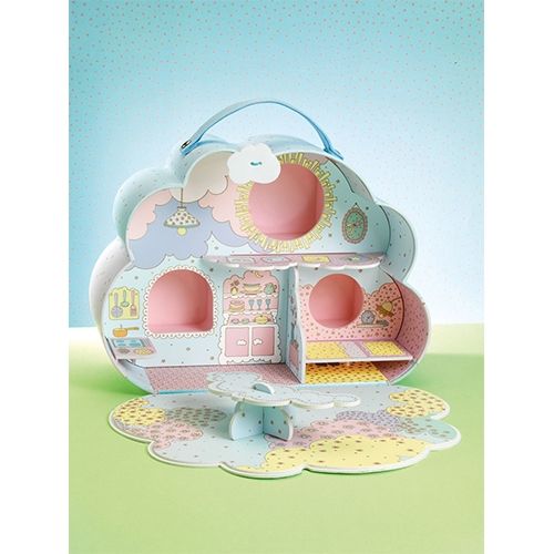 Djeco tinyly draagbaar poppenhuis - sunny & mia