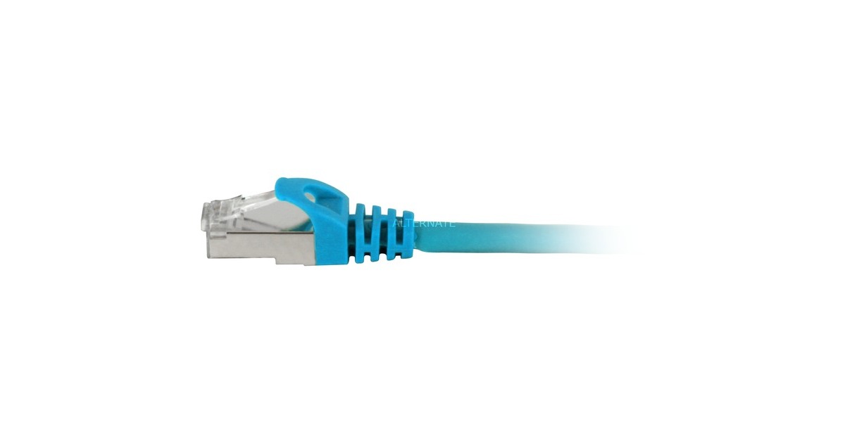 SharkoonPatchkabel SFTP, RJ-45 met Cat.7a  (Blauw, 5 meter, Ruwe kabel)