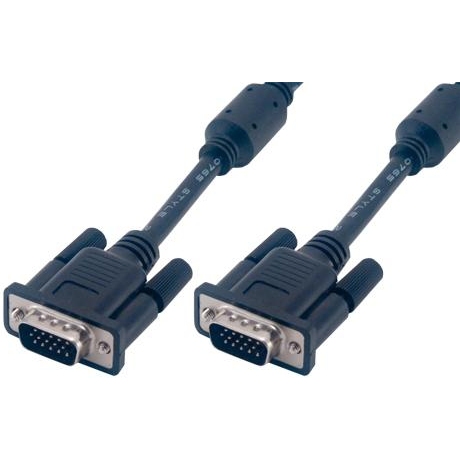 MCL MC340B/15P-10M câble VGA VGA (D-Sub) Noir