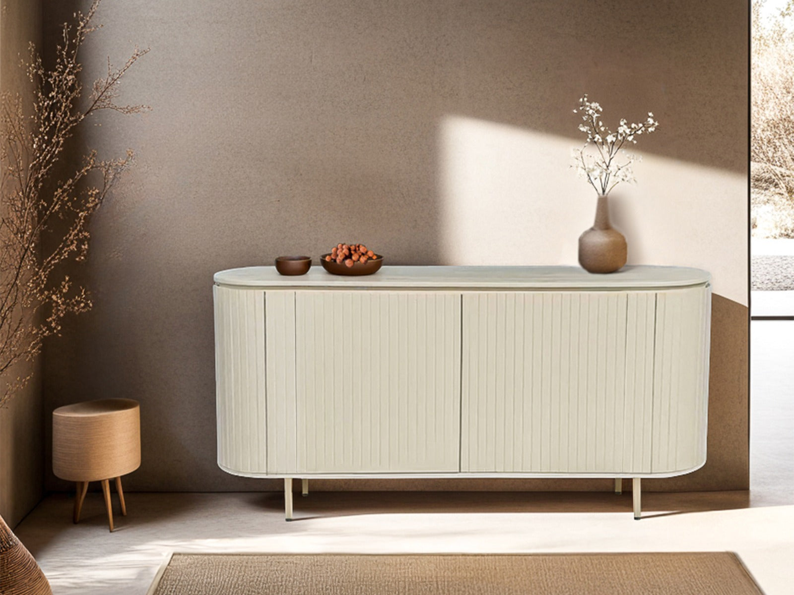 Livingfurn - Dressoir Patou - Ivoor - 170cm