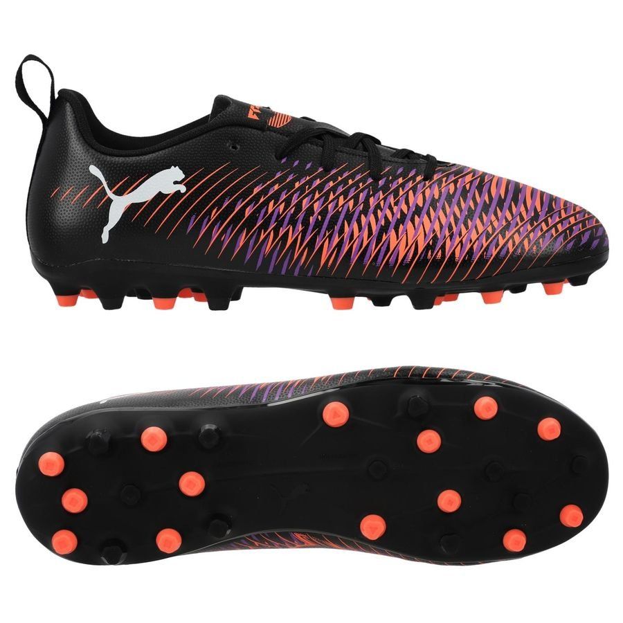 PUMA Future 8 Play MG Unlimited - Noir/Blanc/Glowing Red Enfant