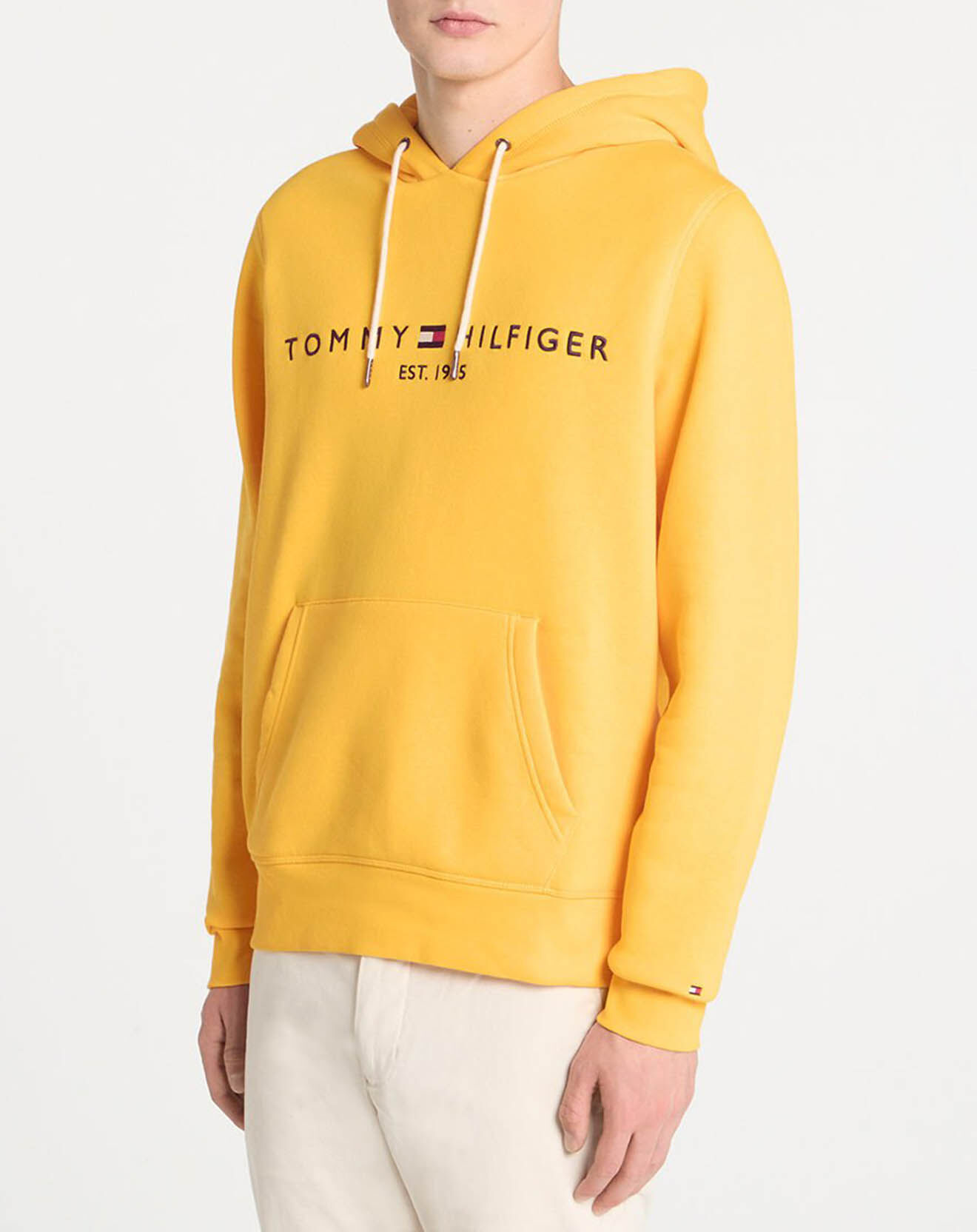 Tommy Hilfiger Sweat à capuche logo jaune soleil