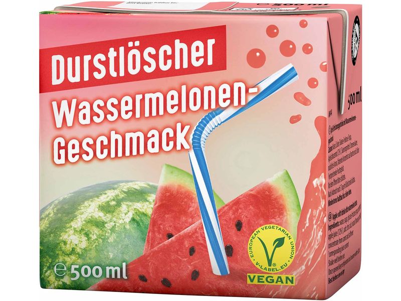 Durstlöscher Eistee Wassermelone 0.5 l Apfel-Erfrischungsgetränk mit Wassermelonengeschmack