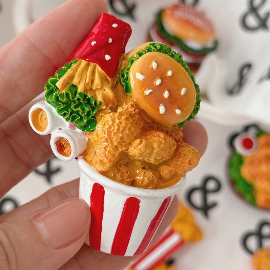 Indus - Fastfood Hars Koelkastmagneet (verschillende ontwerpen) / Set