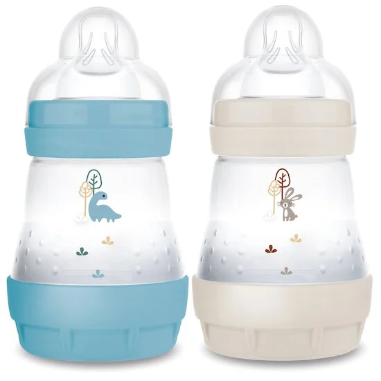 Lot de 2 biberons Easy Start Débit 1   Océan / Sable        160 ml   de               Mam