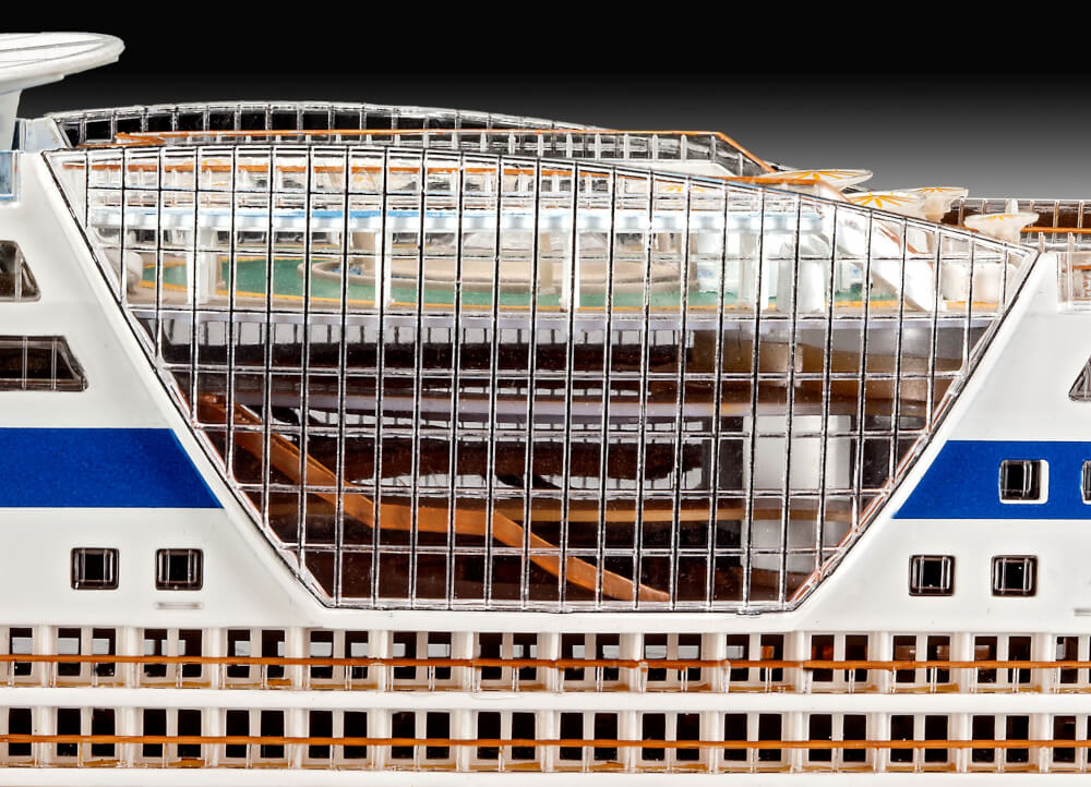 REVELL 05230   Modellbausatz Cruiser Ship AIDAblu, AIDAsol, AIDAmar, AIDAstella 1:400, ab 12 Jahre