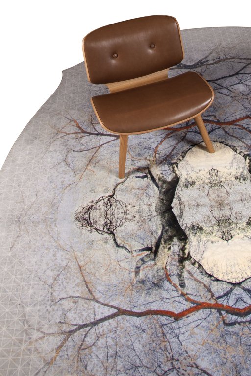 Moooi Carpets Diamond Tree vloerkleed 267x400 polyamide grijs