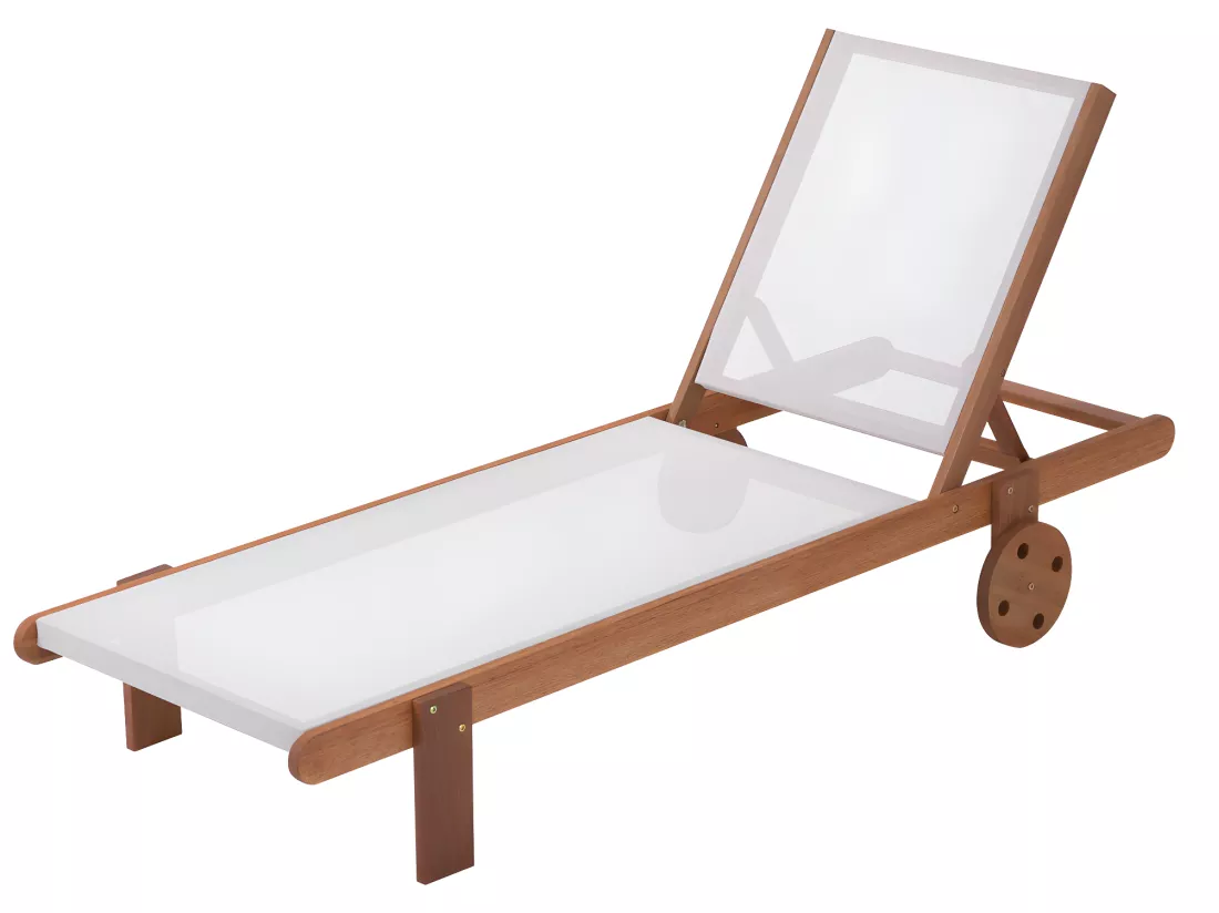 Bain de soleil en bois exotique 