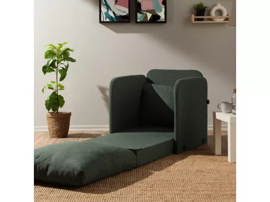 Fauteuil convertible en tissu Saga