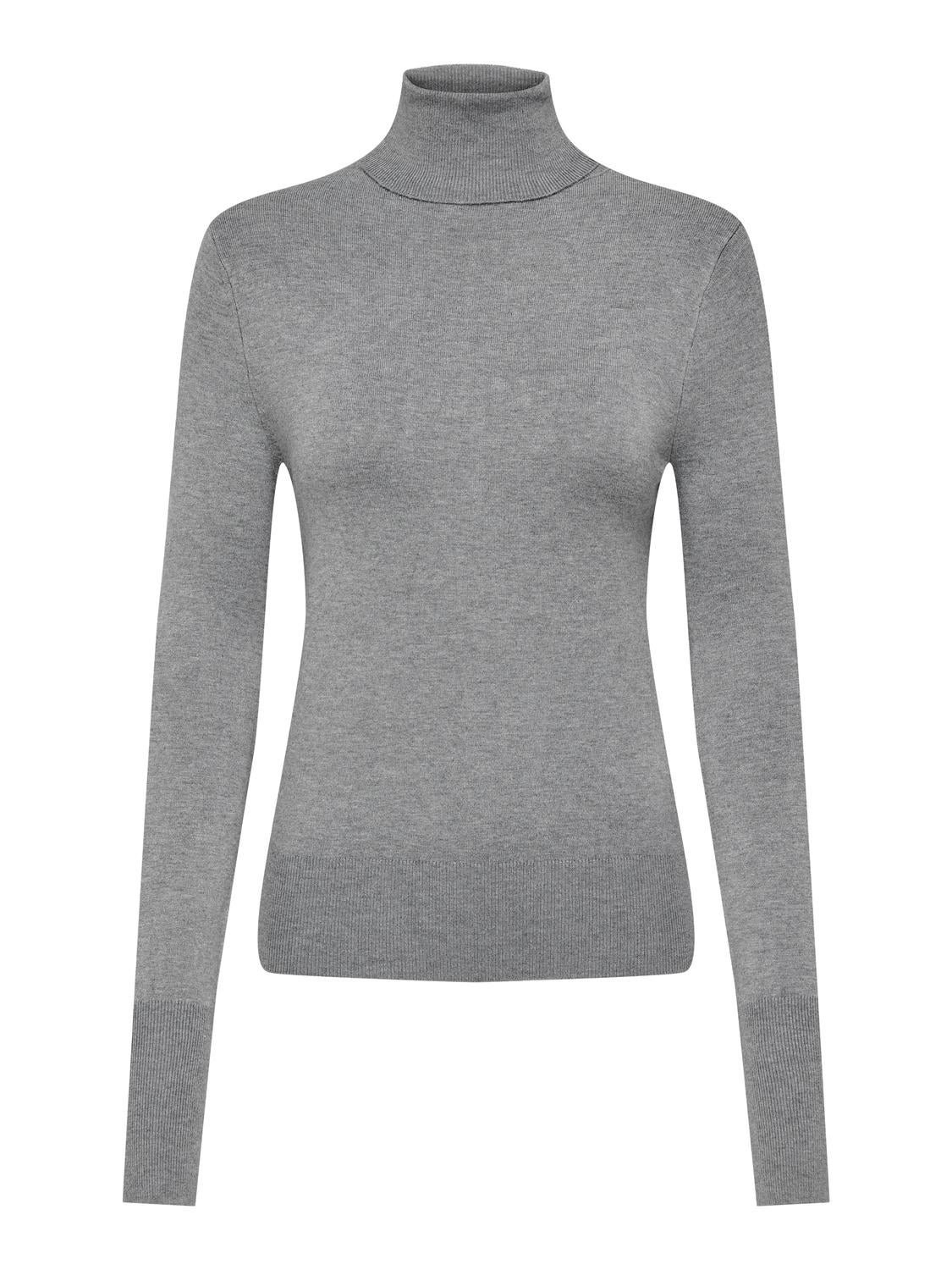 ONLVENICE Strickpullover Light Grey Melange